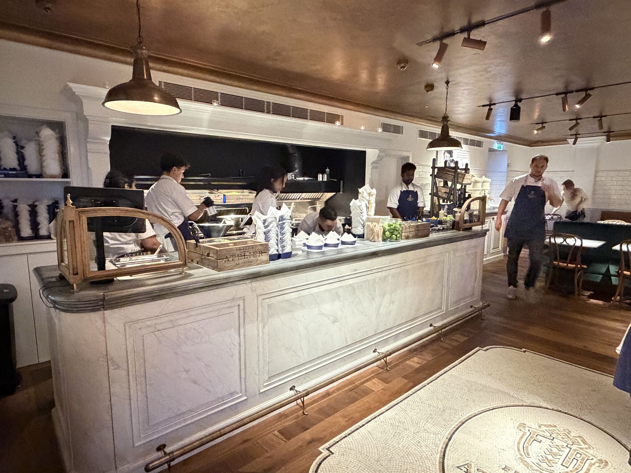 Fresh fries shop interior